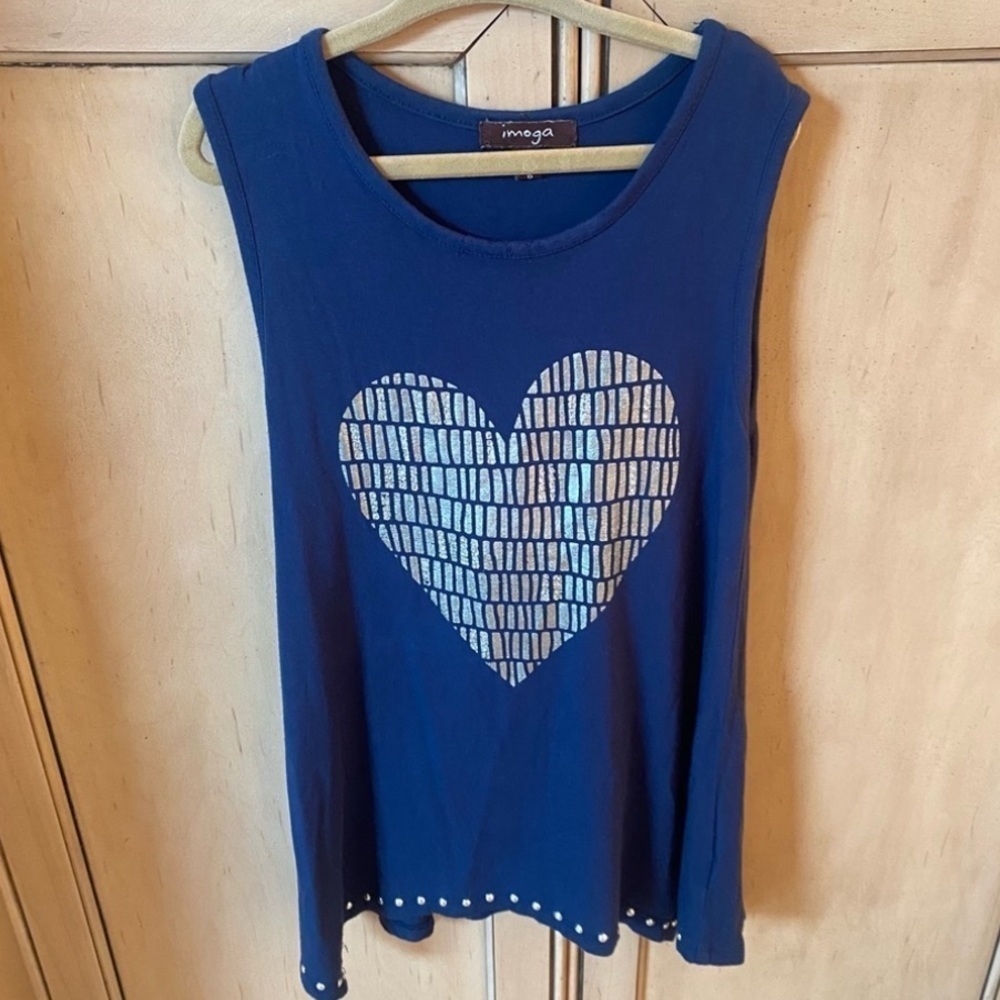 Imoga embellished heart girls tunic size 6